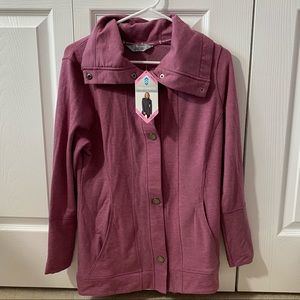 NWT “free country” snap front cardigan